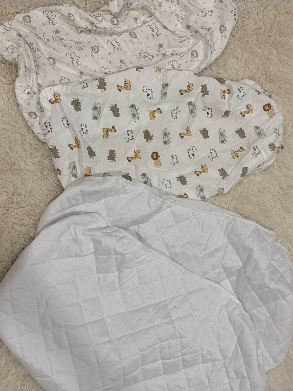 Baby bassinet bed sheets and waterproof covers